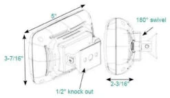 TackleX Store -TackleX Store taco led spreader light ss adjust tilt mount clamp f38 4600wha 1 87667.1651326967